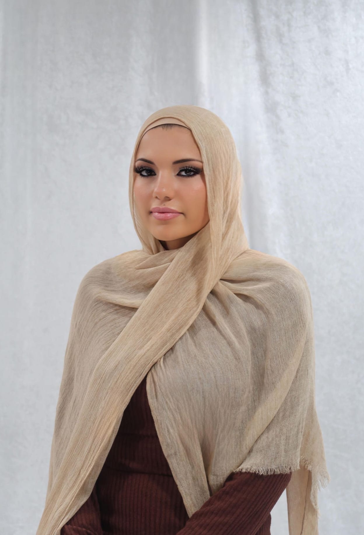 Warm Sand Crinkle Modal