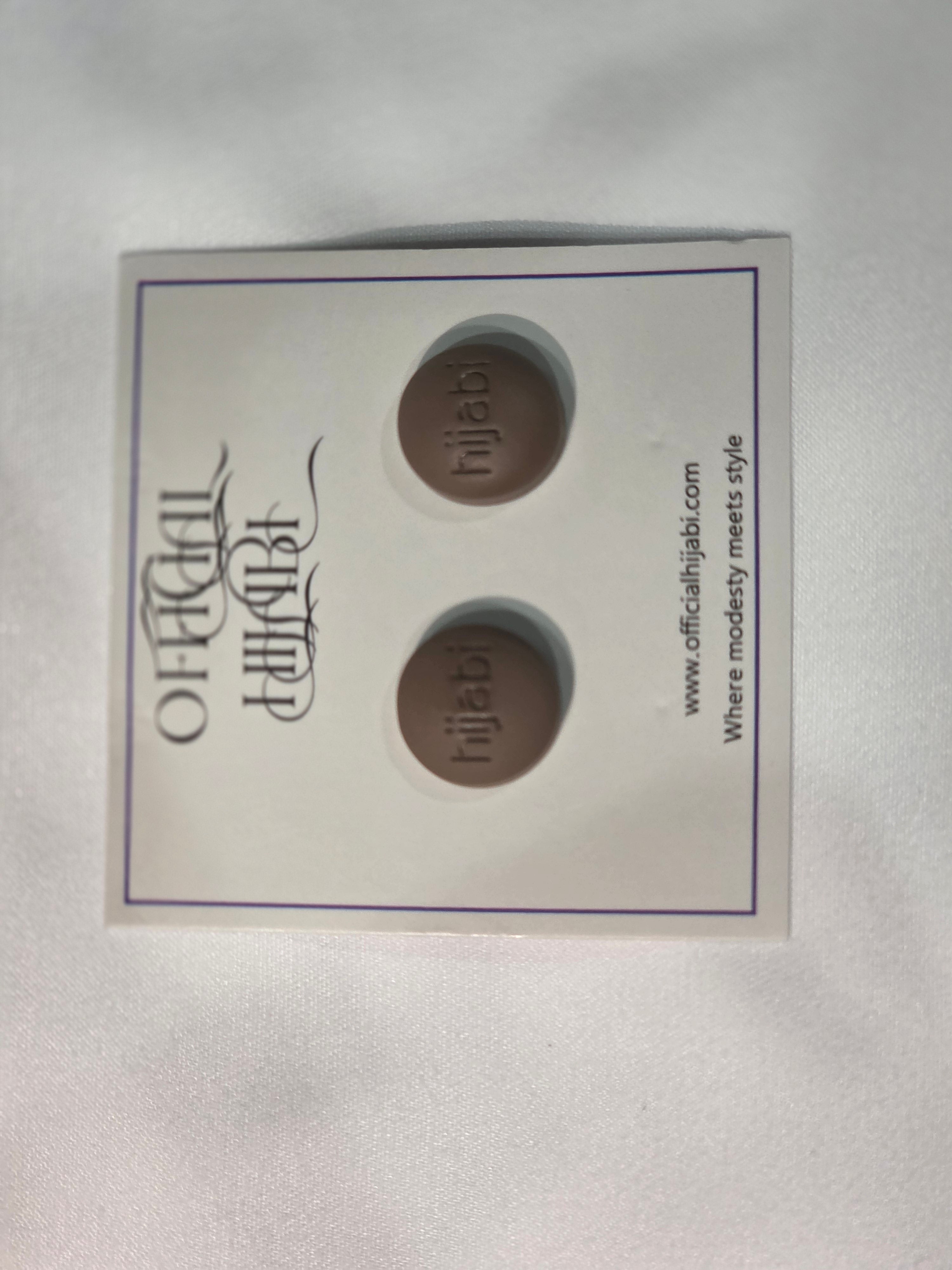 Brown Hijab Magnet Pin Set