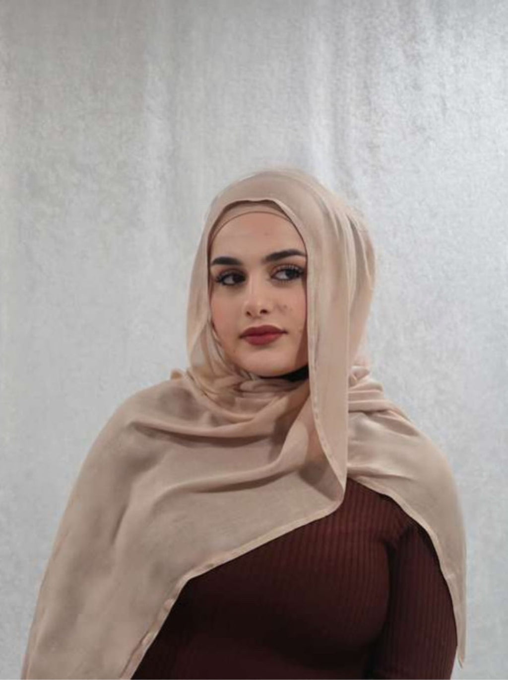 Tan Modal Hijab Set