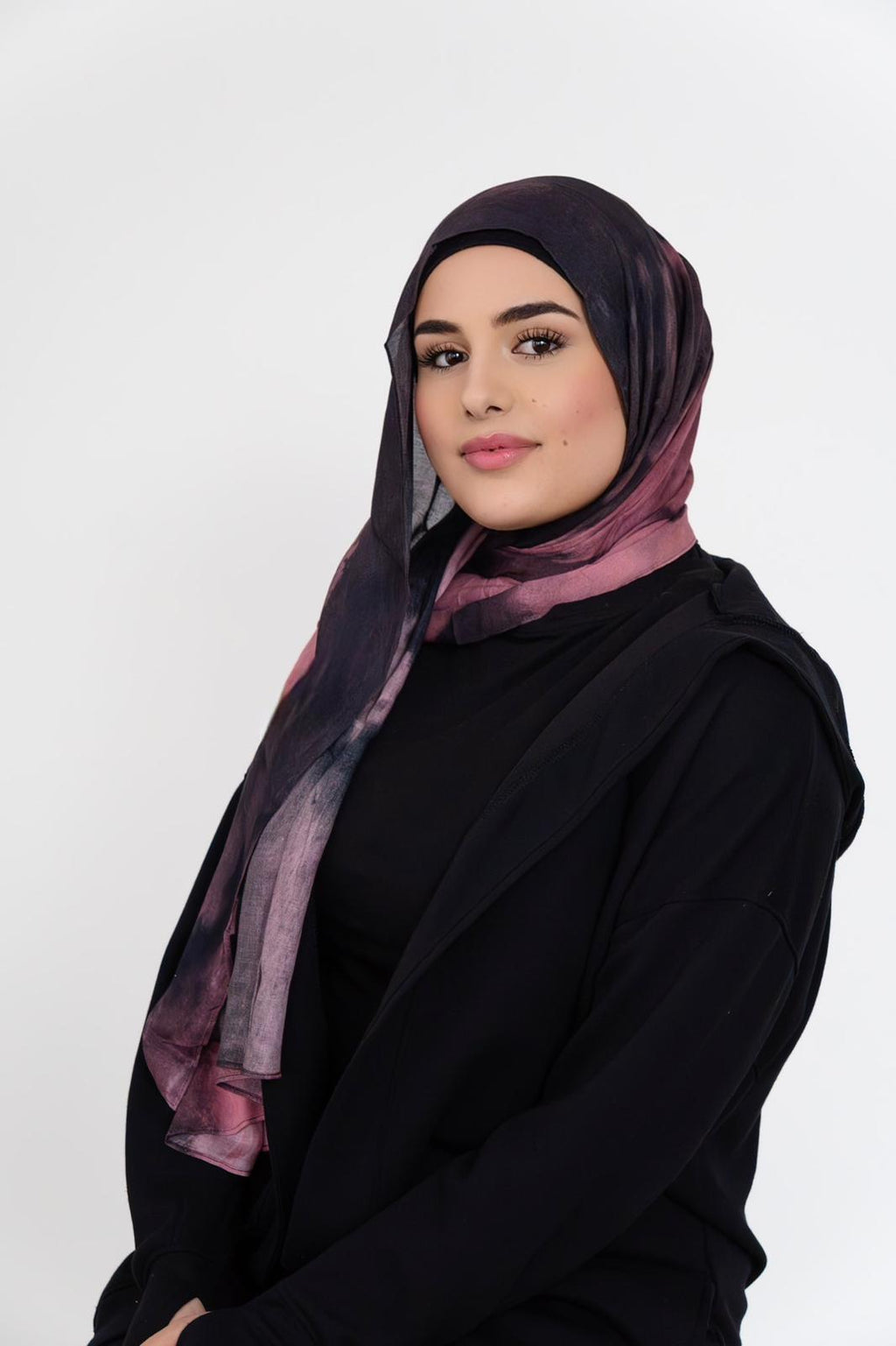 Berry Forest Printed Hijab