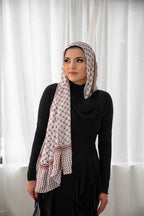 Brown Keffiyeh Modal Hijab