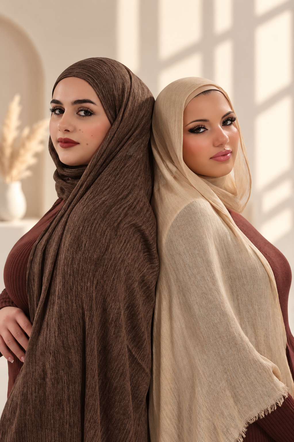 Earth Brown Crinkle Modal