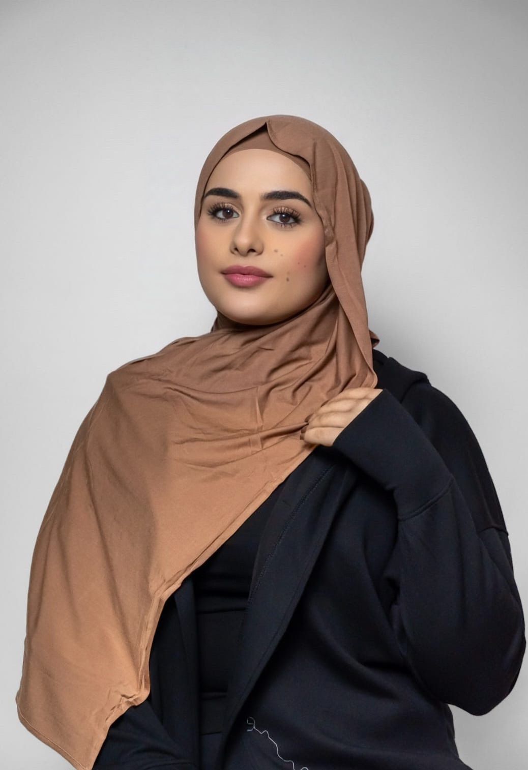 Caramel Premium Bamboo Jersey Hijab Set