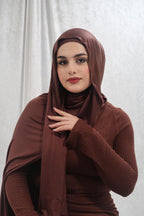 Coffee Brown Cotton Jersey