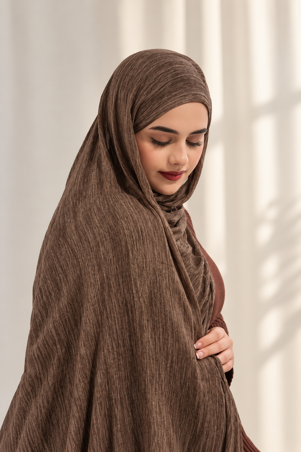 Earth Brown Crinkle Modal