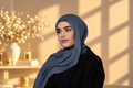Dusty Blue Modal Hijab Set
