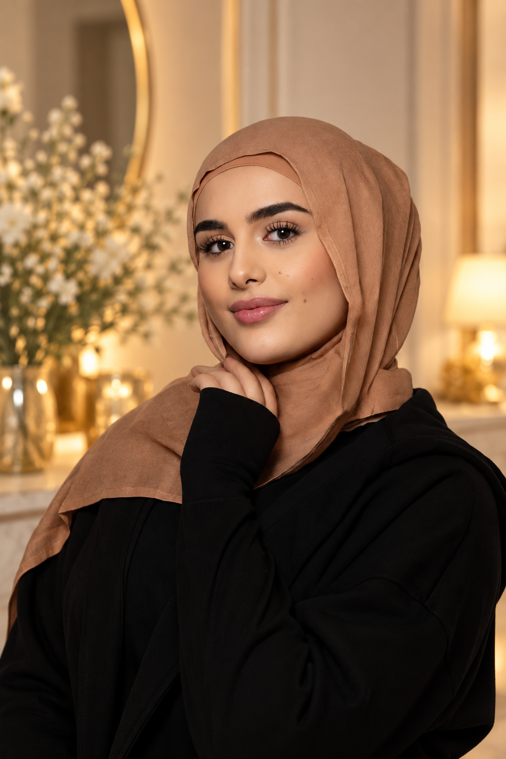 Chestnut Modal Hijab Set