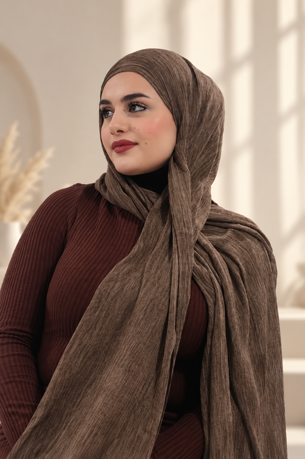 Earth Brown Crinkle Modal