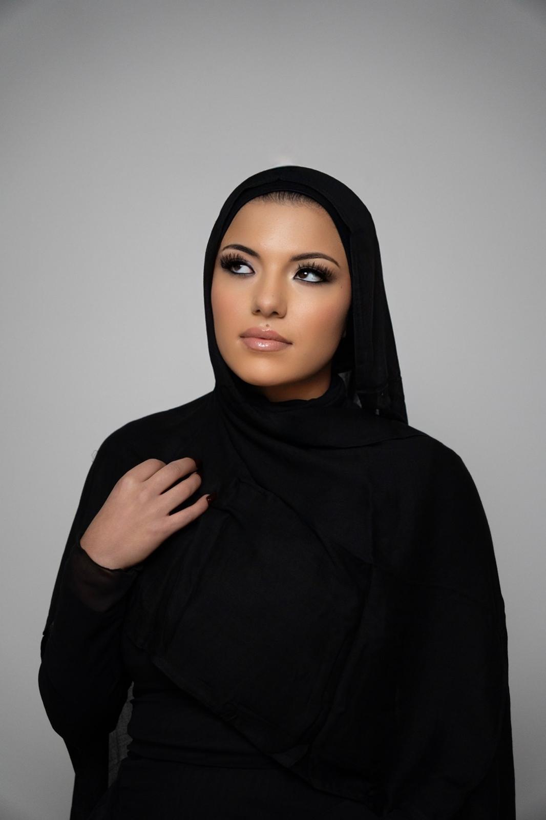 black Modal Hijab Set