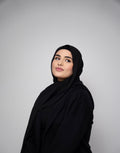 Black Chiffon Hijab Set
