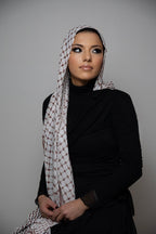Brown Keffiyeh Modal Hijab
