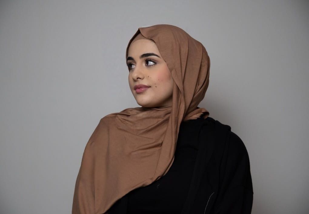 Caramel Premium Bamboo Jersey Hijab Set