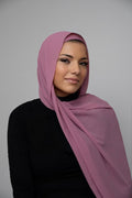 Dusty Rose Chiffon Hijab Set