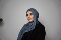 Dusty Blue Modal Hijab Set