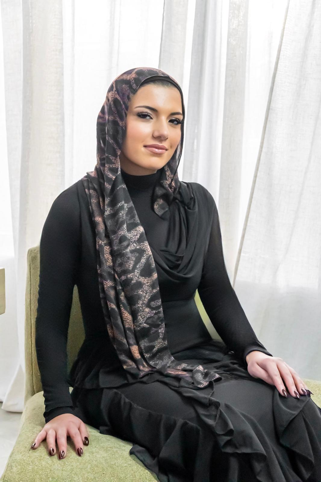 Leopard Printed Modal Hijab