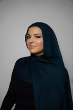 Midnight Teal Modal Hijab Set