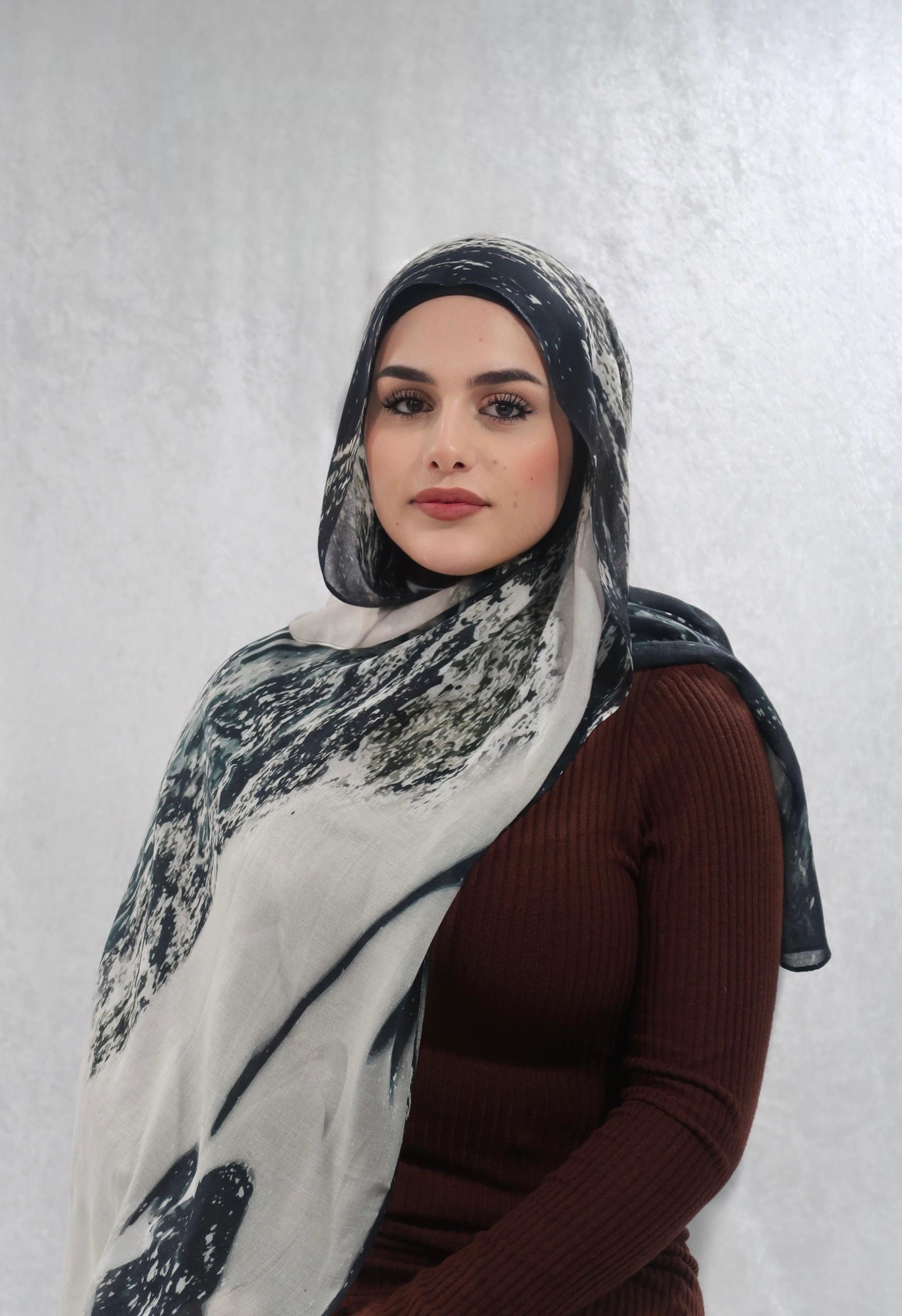 Ocean Escape Printed Modal Hijab