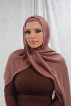 Dark Rosewood Modal Hijab Set