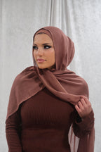 Dark Rosewood Modal Hijab Set