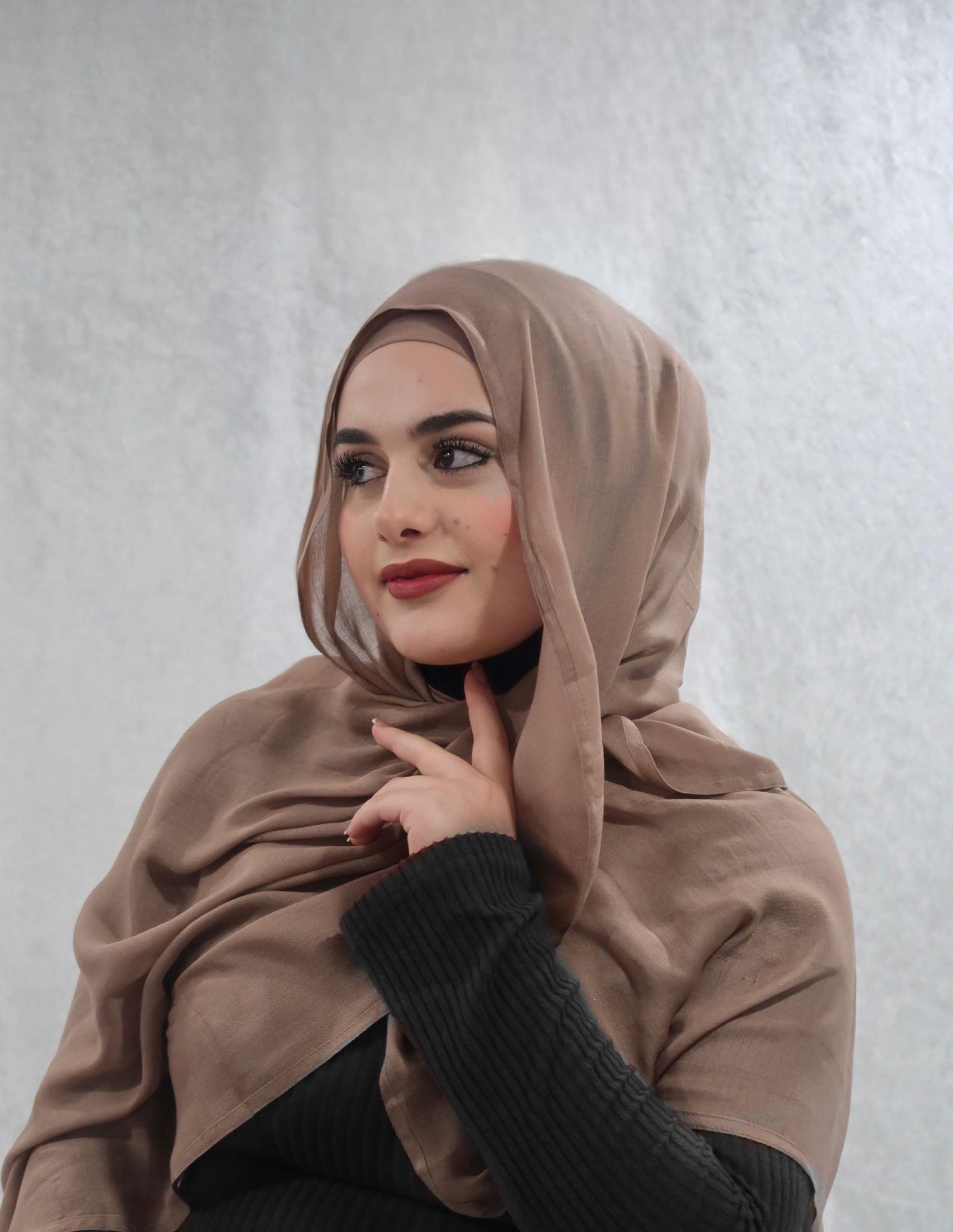Sand Modal Hijab Set