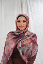 Watercolor Printed Modal Hijab